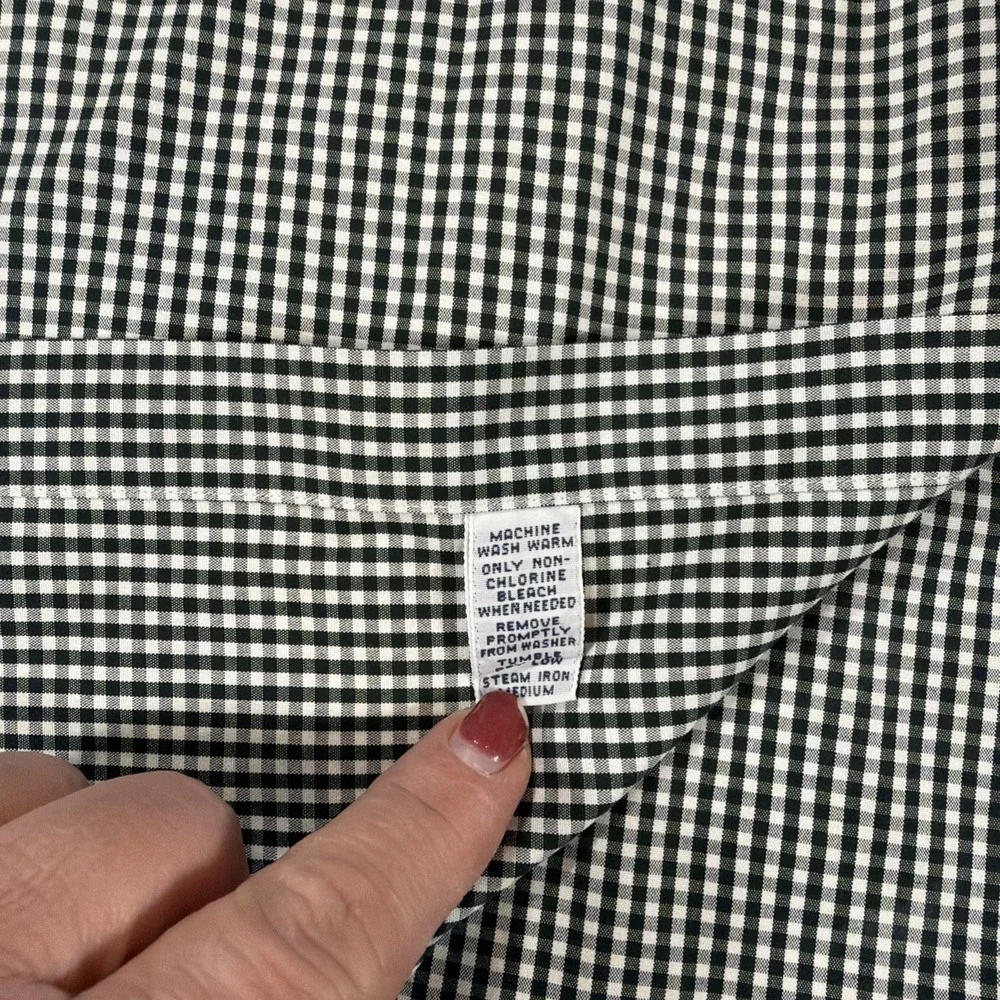 Ralph Lauren Blake XXL Green Gingham Plaid Check Short Sleeve Button Down Shirt - Picture 6 of 7